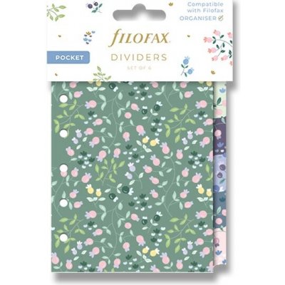 Filofax Rozřazovač Meadow 6 záložek náplň kapesních diářů A7 – Zboží Dáma