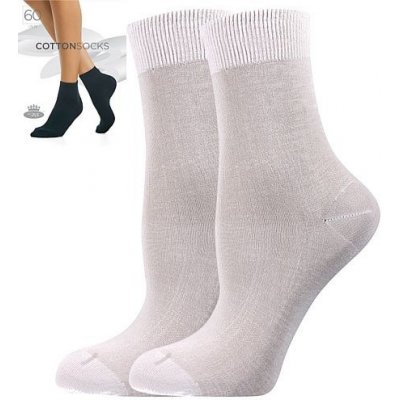 Lady B ponožky COTTON socks 60 DEN 1 pár bianco – Zboží Mobilmania