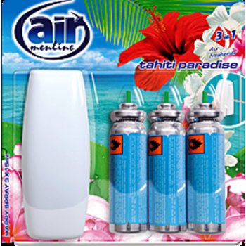 Air Menline Tahiti Paradise Happy Osvěžovač vzduchu komplet + náplně 3 x 15 ml sprej