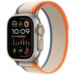 Apple Watch Ultra 2 49mm titanové pouzdro s oranžovo-béžovým trailovým tahem S/M MRF13CS/A – Zboží Mobilmania