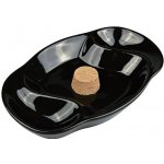 VPKCZ Dýmkový popelník na 2 dýmky keramický černý ovál – Zboží Mobilmania