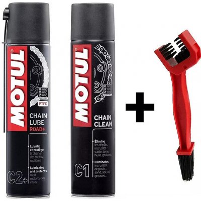 Motul C1 Chain Clean + C2+ Chain Lube Road Plus 400 ml – Zbozi.Blesk.cz