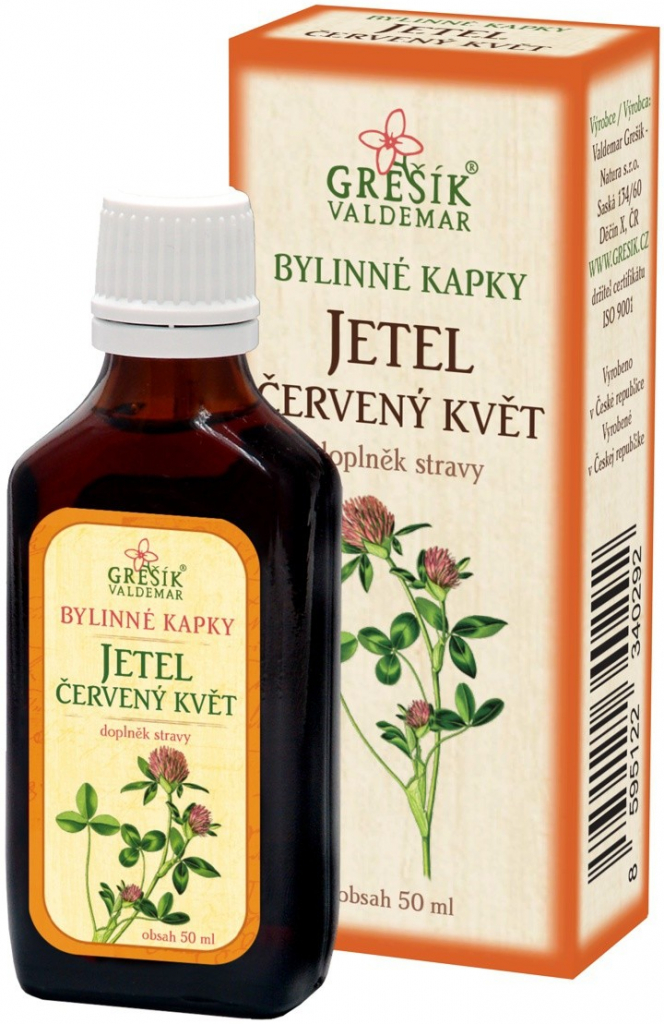 Grešík bylinné kapky Jetel červený květ 50 ml