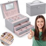 Massido šperkovnice MS-700 šedá – Zboží Dáma