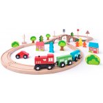 Woody 93061 Vláčkodráha Osmička s vláčkem – Zboží Dáma