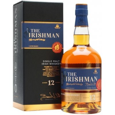 The Irishman Single Malt 12y 43% 0,7 l (krabička) – Zboží Mobilmania