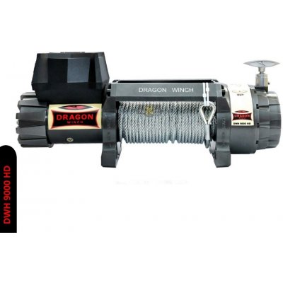 DRAGONWINCH Elektrický naviják DWH 9000 HD, 4,08 t, 12 V, Ocelové lano, Dragon Winch, Highlander – Hledejceny.cz