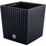 Prosperplast RATO LOW Květináč 17x17x17 cm ratan antracit – Zboží Dáma