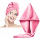 Jenifer BQ022 turban na mokré vlasy z mikrovlákna 62 x 20 cm růžová