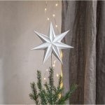 Vánoční špička na stromeček výška 33 cm Star Trading Star Isa bílá – Hledejceny.cz