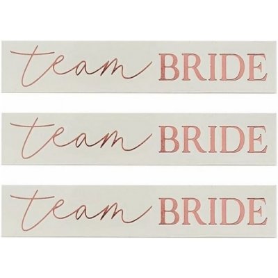 Ginger Ray TETOVÁNÍ Team Bride Rose Gold 16ks – Zboží Mobilmania