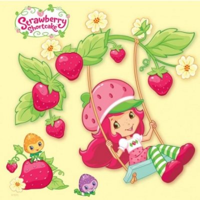 Omalovánka čtvercová Strawberry