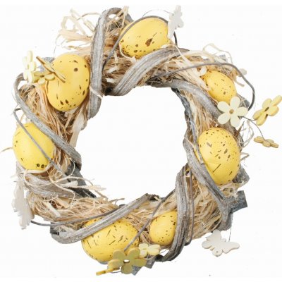 Velikonoční věnec, žlutý 22 cm – Hledejceny.cz