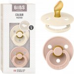 Bibs Colour anatomické dudlíky přírodní kaučuk 2ks Ivory / Blush – Zboží Mobilmania