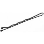 Waved balled black hair grip - 60 mm 100 ks – Zboží Mobilmania
