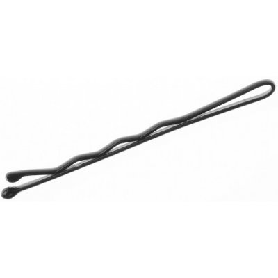 Waved balled black hair grip - 60 mm 100 ks – Zboží Mobilmania