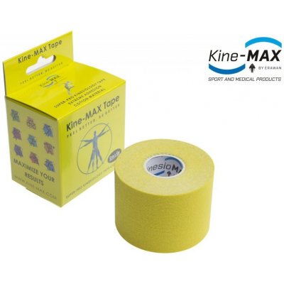 Kine-Max Super-Pro Cotton tejp žlutá 5cm x 5m – Zbozi.Blesk.cz