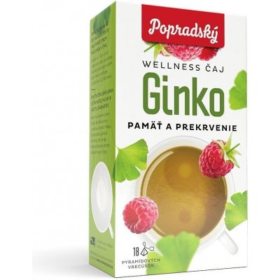 Baliarne obchodu Poprad Wellness čaj Ginko paměť a prokrvení 18 x 1,5 g