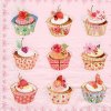 Ubrousek na decoupage Ubrousek 33xx33cm Muffiny