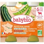 Babybio Hrášek a pastiňák s cuketou a telecím masem 2 x 200 g – Zboží Dáma