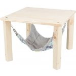 Trixie dřevěný přístřešek Sunny s houpací sítí pro činčily/morčata šedá/multikolor 28 x 24 x 28 cm – Hledejceny.cz