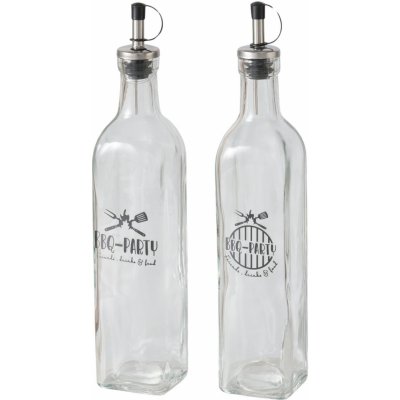 Boltze Lahve na omáčky dresinky s dávkovačem BBQ sada 2 ks transparentní 500 ml – Zboží Dáma