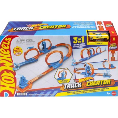 Mattel Hot Wheels® Track Creator dráha Trojitá smyčka, JDW39 – Zboží Dáma