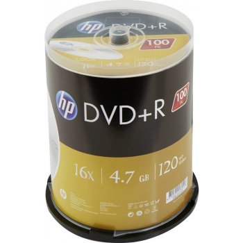 HP DVD+R 4,7GB 16x, cakebox, 100ks (DRE00033-3)