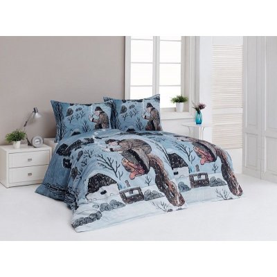 Matějovský povlečení Lada Povlečení Vodník v zimě 140x200 70x90 – Zboží Mobilmania