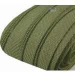 Zip spirálový khaki, metráž – Zboží Mobilmania