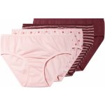 lupilu dívčí kalhotky s BIO bavlnou 4 kusy vínová/růžová – Sleviste.cz