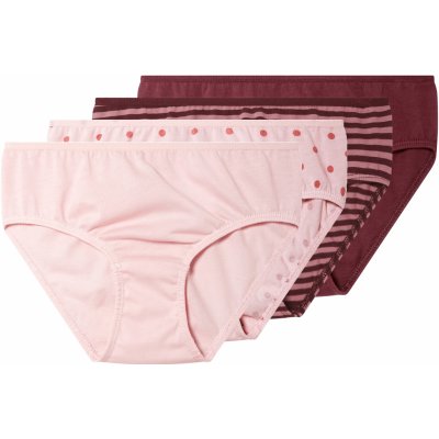 lupilu dívčí kalhotky s BIO bavlnou 4 kusy vínová/růžová – Sleviste.cz