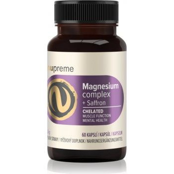 NUPREME Magnesium + šafrán chelát 60 kapslí