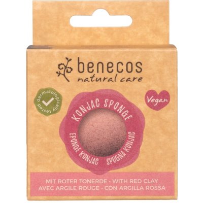 Benecos přírodní houba konjac červený jíl – Hledejceny.cz