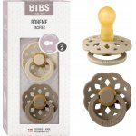 Bibs Boheme přírodní kaučuk 2ks vanilla dark oak – Zboží Dáma