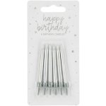 Partydeco Narozeninové svíčky stříbrné – Zboží Dáma