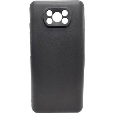 Pouzdro SES Ochranné silikonové obal karbon Xiaomi Poco X3 Pro - černé