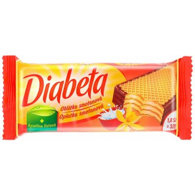 Diabeta Oplatka smetanová DIA 32 g – Zboží Dáma