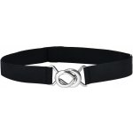 Ledou LUX285 gumový pásek do kalhot a k šatům s ozdobnou přezkou až černá – Sleviste.cz