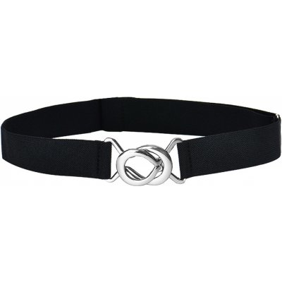 Ledou LUX285 gumový pásek do kalhot a k šatům s ozdobnou přezkou až černá – Sleviste.cz