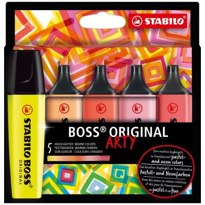 Stabilo Boss Original 70/5-02-1-20 ARTY 5 ks sada 5 různých barev teplé odstíny – Hledejceny.cz