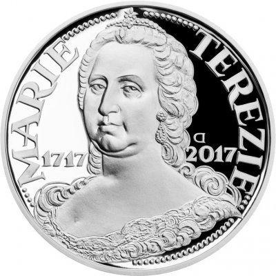 Česká mincovna 300. výročí narození Marie Terezie 200 Kč 2017 stříbrná mince Proof 13 g – Zboží Dáma
