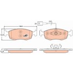 Sada brzdových destiček, kotoučová brzda TRW GDB1900 – Sleviste.cz