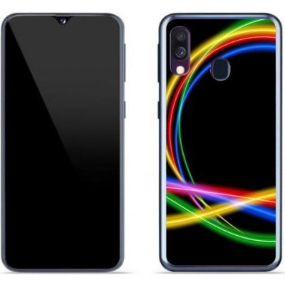 Pouzdro mmCase gelové Samsung Galaxy A40 - neonové kruhy – Zbozi.Blesk.cz