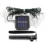 ACA Lighting 30 CW solární LED, plastové kuličky, řetěz, na baterie, FLASH, – Hledejceny.cz