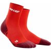 CEP Krátké ponožky ULTRALIGHT pánské lava/dark red