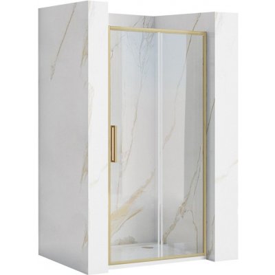 REA - Posuvné Sprchové Dveře Rapid Slide 100 Kartáčované Zlato REA-k4707 – Sleviste.cz