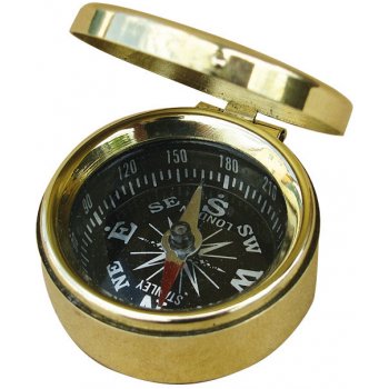 SEA CLUB Malý mosazný kompas s víkem