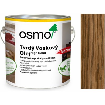 Osmo 3073 Tvrdý voskový olej barevný 2,5 l Hnědá zem – Sleviste.cz