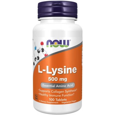 Now Foods L-Lysine 500 mg 100 tablet – Hledejceny.cz